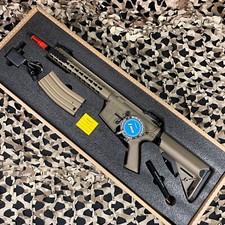NEW Knight's Armament Nylon Fiber SR-16E3 Carbine Mod2 AEG Airsoft Gun - Tan picture