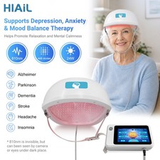 810nm PBM Brain Helmet 448 Diodes 4-Zone Touchscreen for Alzheimer Memory Care picture
