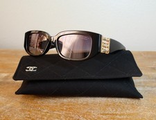 CHANEL CH5544 Rectangle Sunglasses 53mm Black/Gray Polarized Lens 100% UV picture