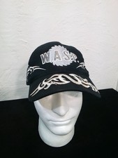 W.A.S.P. Black Baseball Hat with Tribal Graphics Original Vintage 1980s Rare picture