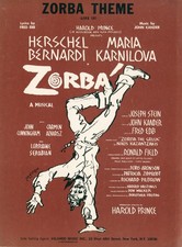 Zorba Broadway Theme Life Is Sheet Music Piano Voice Guitar 1968 Ebb Kander picture