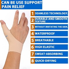 1Pair Thumb Brace Support Wrap Strap Wrist Glove Sleeve Joint Relief Arthritis M picture