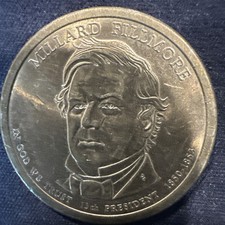 2010 D 13th PRESIDENT MILLARD FILLMORE DOLLAR GOLD TONE COIN - 1850-1853 picture