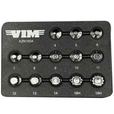 VIM XZN100A 13pc S2 Triple Square Stubby Bit Driver Socket Set 3/8in Drive picture