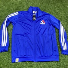 France Adidas DNA Track Jacket Mens Large Soccer NWT 2026 Blue JZ9345 picture