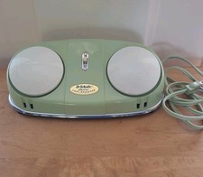 VTG '50s Dr. Scholls Mint Green Electric Vibrating Dual Head Foot Massager Works picture