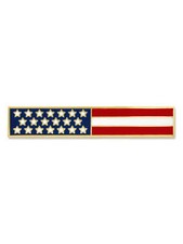 PinMart's American Flag USA Citation Bar Police Officer Firefighter Lapel Pin picture