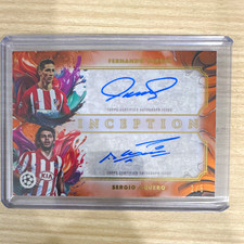 Topps Inception UCC Fernando Torres Sergio Aguero Atletico Madrid Dual Auto 2/5 picture