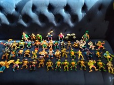 Vintage TMNT 49 Action Figure Lot With Vehicles And Some Accessories As Is picture