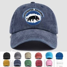 Customized Personalization Embroidered USAF 46TH FIGHTER SQ, Trucker Hat, Gift picture