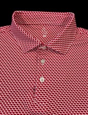 Rhoback Men's XL Red & White 1776 USA United States Golf Polo Shirt picture