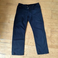 Teddy Smith Chino jeans W36 L29 mens dark blue straight leg denim trousers  picture