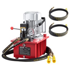 VEVOR Electric Hydraulic Pump 750W 10000 PSI Double Acting Hydraulic Power Unit picture
