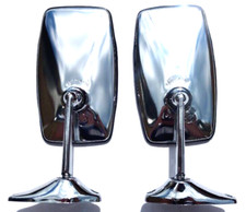 2x CHROME REAR VIEW MIRROR LADA 2101 2103 06 NIVA 2121 VOLGA Espejos retrovisor picture