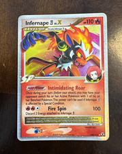 Pokemon TCG Infernape E4 Lv.X 108/111 Rising Rivals Holo Ultra Rare EN 2009 picture