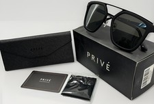 Prive Revaux The Bomb Sunglasses Black Frame and Silver Mirror Lens Polarized picture