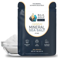 Baja Gold Mineral Sea Salt, Fine Grind, 1 Lb. Bag picture
