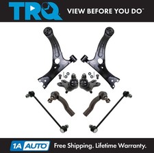 TRQ 8pc Steering Suspension Kit Control Arms Outer Tie Rods Sway Bar End Links picture