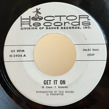 Hoctor Band – Get It On / Moving World • Rare Funk 45 • Hoctor H-2904 Hear picture