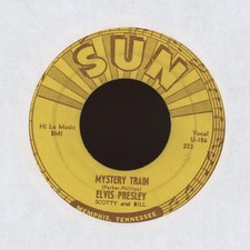 Elvis Presley - Mystery Train on Sun Rockabilly 45 picture