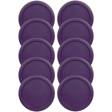 Replacement Lids fits Pyrex 7-Cup Round Glass Cover for 7402-PC Purple 10 Pack picture