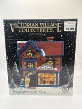 1999 Victorian Christmas Village MacGregor's Golf Shop Excellent Boxed  picture