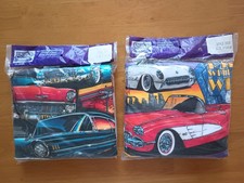 TWO VINTAGE U.S. CAR QUALITY HANES T-SHIRTS X-LARGE SIZE NEW picture