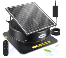 40-Watt Hybrid Solar/Electric Powered Roof Mount Attic Fan Included Inverter picture