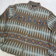 RRL DOUBLE RL Men XXL Multi Melton Fairisle Brushed Jacquard Overshirt picture