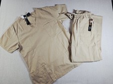 Medgear Ever Soft Women's  Scrub Set Size Medium NWT Beige picture