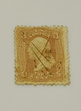U.S. Stamp 56 Or Scott 64 Brown Rose 1861 picture