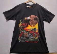 Vintage 1996 Harley Davidson Immortal Eagle Size Large USA Single Stitch NOS picture