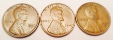 1947 P D S Lincoln Wheat Cent / Penny Set  AVE CIRCULATED  **FREE SHIPPING** picture