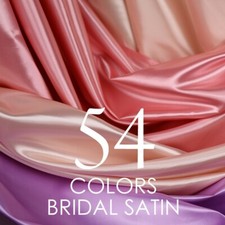 Silky Bridal Satin Fabric by the Yard 60