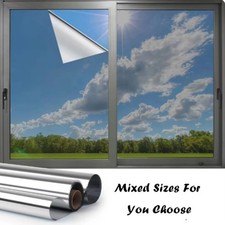 One Way Window Privacy Film Mirror Tint UV Heat Control Static Cling picture