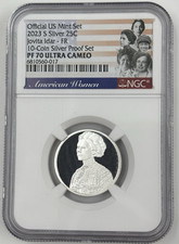 2023 S SILVER PROOF JOVITA IDAR American Women Quarters NGC PF 70 ⭐FRST RLS⭐ picture