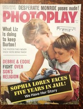 Photoplay Magazine Sept. 1962: Marilyn Monroe poses nude + Debbie Reynolds & Liz picture