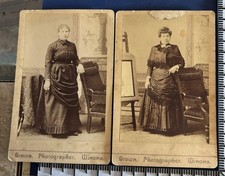 Antique 1880s Cabinet Card Lot Ladies Fancy Dress Winona MN ID’d Zastrau Caspar picture