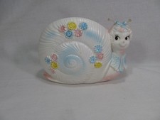 VINTAGE NAPCO SNAIL PLANTER BABY NURSERY MCM KITSCH ANTHROPOMORPHIC RARE picture