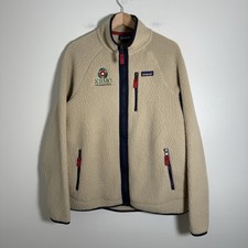 Patagonia Classic Retro-X Deep Pile Fleece Jacket Men’s Large Oatmeal Full Zip picture