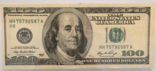 Series 2006 $100 Federal Reserve Note Serial HH75792587A Circulated Uncert picture
