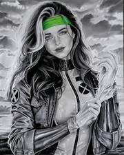 16x20 Realistic Pencil Drawing Of My Interpretation Of Rogue From X-men picture