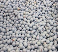 50 White Floating - Limited Flight w/ Red Stripe Range Balls 5A/4A/3A Condition picture