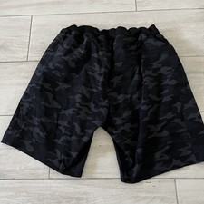 Greyson Shorts Mens Gray Camo Wolf Fulton Sz Large Workout Athletic Gym Training picture
