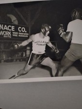 Rocky Marciano Training Type 1 Photo & 4x5 Neg 1953 Holland, MI.  Rm006 picture