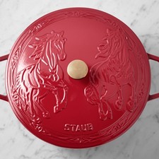 Staub Enameled Cast Iron Essential French Oven with Horse Lid, 5-Qt. picture