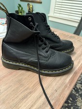 Dr. Martens Pascal 1460 Virginia Leather Boots for Women, Size US 8 - Black -... picture