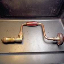 Vintage 1940s Ratcheting Brace Bit Hand Drill Stanley Rule & Level Co No. 921 picture
