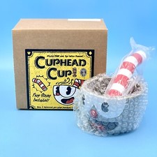Cuphead Ceramic Mug Coffee Cup with Prop Straw Stirrer 10oz Official Studio MDHR picture