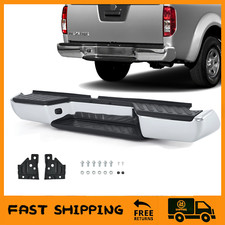 Chrome Rear Step Bumper Assembly Without Sensors For 2005-2021 Nissan Frontier picture